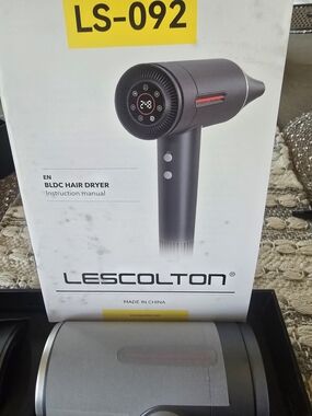 Lescolton BLDC Hair Dryer - Gray with Red Accent